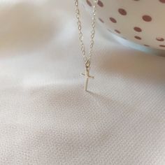 "Minimal, Elegant Cross Necklace. Looking for: -a Dainty Cross Necklace for protection -a Feminine Elegant Cross Necklace for every day wear or - a unique delicate gift to your sister or daughter Whatever the reason may be, this Delicate Cross is perfect for every occasion. This Religious pendant is the PERFECT GIFT for every Woman. So delicate and feminine. We use only HIGH QUALITY materials and offer guarantee on our necklaces. We are a 5-Star Seller. Check our reviews and see what our custome Minimalist Cross Pendant Necklace For Everyday, Minimalist Cross Pendant Necklace For Everyday Wear, Minimalist Cross Pendant Necklace As Gift, Dainty Cross Necklace For Everyday Wear, Minimalist Cross Charm Necklace With Delicate Chain, Minimalist Cross Pendant Charm Necklace, Silver Necklace With Simple Design For Gift, Delicate Everyday Cross Necklace, Silver Necklace With Simple Design As Gift