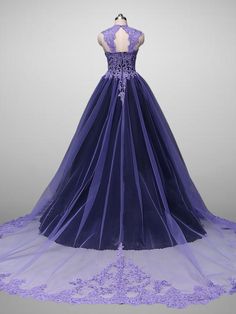 Capture the enchantment of your special day with our Unique Purple Lace Embroidered A-line Black Ball Gown Wedding Dress. This exquisite gown is designed to make a statement, combining the regal charm of a ball gown silhouette with a touch of modern elegance. The rich purple hue adds a unique twist, while the intricate Purple And Black Wedding Dress, Black Ball Gown Wedding Dress, Purple And Black Wedding, Wedding Dress Purple, Ball Gown Plus Size, Steampunk Wedding Dress, Dreamy Images, Ball Gown Silhouette, Fluffy Dress