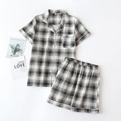 The Plaid Shorts Set Original Pajamas is one of our cutest sets! It´s formal, comfortable and soft! We are passionate about fabric and textile materials and have thus created the best, most comfortable yet practical line of pajamas fit for both men and women. This loungewear is all you need to help relax at home. They are soft and easy to touch which projects versatility and effortless grace in every step you take. Made to make you feel good, each of our Original Pajamas is an expression of our Lounging Outfit, Body Condition, Grey Plaid, Every Step You Take, Cute Sets, Plaid Shorts, Knitting Materials, Shorts Set, Stretchy Material