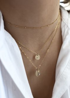 · 1/2" (12.7mm) disc· 14k yellow gold fill, 14k rose gold fill, and sterling silver options· Sturdy, timeless, and built to be worn everydayOur classic 1/2” necklaces are easy to layer, elegant, and ready to be personalized with your most special sentiments, moments, and memories! Created to last a lifetime, these necklaces will remain evergreen even as the years and trends come and go.Personalizing your piece with a message? Reference our fonts and symbols chart for font options and character m Disc Necklace, Classic Gold, Jewelry Trends, Gold Filled, Gold Necklace, Yellow Gold, Necklaces, Rose Gold, Sterling Silver