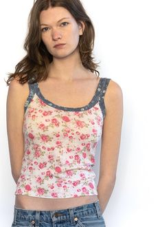 Add a pop of personality to your wardrobe with Pink Ditzy, the everyday tank that puts a fresh spin on a classic style. Perfect for any occasion, this tank is anything but ordinary! Casual Cotton Camisole For Everyday, Casual Everyday Cotton Camisole, Chic Cotton Scoop Neck Tank Top, Everyday Cotton Sleeveless Tank Top, Everyday Sleeveless Cotton Tank Top, Cotton Scoop Neck Camisole For Daywear, Summer Racerback Tank Top For Everyday, Cotton Racerback Camisole, Everyday Summer Racerback Tops