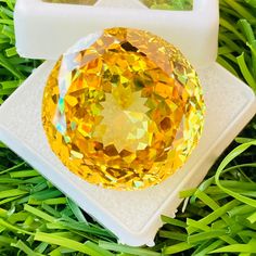 Welcome To, VictoriaDiamondGems Yellow Topaz High Quality Beautiful Amazing Gemstone Pendant Size round shape Gemstone Size-22x22x11MM carat-69.75 and extra gift  Type Of Gemstone:- Yellow  topaz  Gemstone:-  Topaz Dimensions --------- Length: 22mm (approximately) Width:- 22mm (approximately) Depth:: 11mm (approximately) Carat-69.75 Shape:  Round Handling:- 1-2 Working Days Natural/ Lab Created:-  Lab Created ThankYou For Visit My Shop Gold Round Gemstones With Large Stone, Round Diamond Gemstone Gift, Luxury Round Yellow Gemstones, Luxury Yellow Round Gemstones, Luxury Round Birthstone Gemstones, Luxury Birthstone Gemstones, Yellow Round Diamond Gemstones, Luxury Gemstones For Gifts, Round Yellow Citrine Gemstones