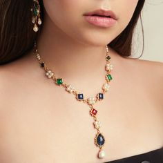 Elegant Jeweled Kundan Necklace For Party, Luxury Beaded Necklaces For Festive Occasions, Elegant Jeweled Gold-plated Necklaces, Elegant Jeweled Gold Plated Necklaces, Elegant Gold-plated Multi-stone Necklaces, Luxury Gold Jeweled Bridal Necklace, Elegant Jeweled Kundan Necklace For Formal Occasions, Luxury Jeweled Bridal Necklace For Formal Occasions, Elegant Gold Jeweled Kundan Necklace