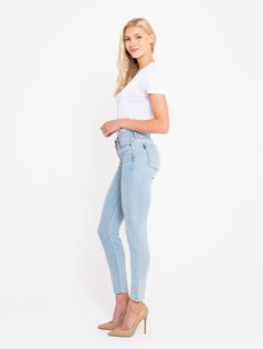 High Rise Light Wash Distressed Jeans, Everyday Light Wash Mid-rise Bottoms, Everyday Distressed Mid-rise Bottoms, Light Wash Mid-rise Everyday Bottoms, Light Wash Mid-rise Bottoms For Everyday, Everyday High Rise Distressed Bottoms, Distressed Mid-rise Bottoms For Everyday, High Rise Distressed Bottoms For Everyday, Everyday Mid-rise Distressed Bottoms