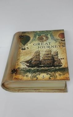 a book with an image of a ship on it's cover and the title great journey