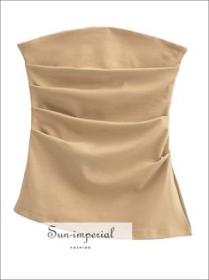 Origin: Mainland China Material: Spandex Pattern Type: Solid Color Style: Natural Color Decoration: NONE Size Table S: Bust 63-84cm(24.8"-33.1") Waist 62-70cm(24.4"-27.6") Length 42cm(16.5") M: Bust 67-88cm(26.4"-34.6") Waist 65-78cm(25.6"-30.7") Length 43cm(16.9") the size be measured by hand, Allow 1-3cm error Ruched Solid Color Tube Top, Solid Color Ruched Sleeveless Tube Top, Fitted Beige Ruched Top, Beige Ruched Stretch Top, Chic Stretch Beige Tube Top, Chic Beige Stretch Tube Top, Summer Sleeveless Elastane Tube Top, Summer Elastane Tube Top, Summer Ruched Solid Color Tube Top