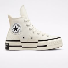 Converse Chuck 70 Plus HI 'Ergret' Converse Converse Chuck 70 Plus, Chuck 70 Plus, Converse Chuck 70s, Unconventional Design, High Top Shoe, Converse Chuck 70, Hype Shoes, Shoe Inspo, Chuck 70