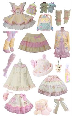 fluttershy, outfit, kawaii, cute, yellow, pink, uwu, Where To Buy Cutecore Clothes, Fluttershy Aesthetic Outfit, Cutecore Summer Outfits, Kawaii Core Clothes, Fluttershy Outfit Ideas, Fluttershy Clothes, Cutegore Outfit, Pastel Kawaii Outfits