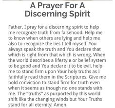 a prayer for a discerning spirit