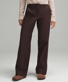 Versatility From Day To Night. Tailored Details And Stretchy Twill Fabric Make These Mid-Rise, Relaxed-Fitting Trousers Look Smart And Feel Effortless. Designed For Casual. Relaxed Fit Is Roomy Through Glutes And Thighs:full Length Intended To Sit At Ankle. Front Pockets With Interior Card Sleeve. Back Welt Pockets Are Stitched Closed-Snip The Stitches To Make The Pockets Functional. Fly Front. | Utilitech Relaxed-Fit Mid-Rise Trouser