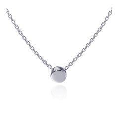 PRICES MAY VARY. Material: This dainty necklace are made of solid 925 sterling silver, 14k gold plated. Size: chain length 15.8 inches + 2.7 inches extender (40+7 cm), dot 0.19 inches (0.5 cm). Minimalism style, small round circle pendant necklace for women, great for daily wear. ❤Packaging❤ Packaged in elegant presentation box, perfect for giving or keeping, great gift to yourself, your family and friends, bridesmaids gift, anniversary gifts for her! ❤Maintain❤ To keep the high quality jewelry' Minimalist White Gold Chain Necklace With Round Pendant, Dainty Nickel Free Round Necklace, Dainty Nickel-free Round Necklace, Dainty White Gold Nickel-free Charm Necklace, Minimalist Sterling Silver Charm Necklace With Adjustable Chain, Classic Hypoallergenic Round Pendant Necklace, Minimalist Nickel-free White Gold Necklace, Nickel-free White Gold Classic Necklaces, Nickel-free Classic White Gold Necklaces