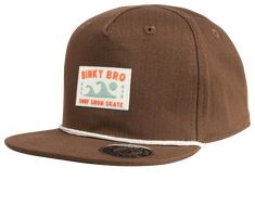 Punta Rocas Brown Flat Bill Cotton Hats, Brown Cotton Snapback Hat With Flat Brim, Brown Cotton Flat Brim Trucker Hat, Adjustable Brown Baseball Cap With Curved Bill, Brown Cotton Trucker Hat With Flat Brim, Brown 5-panel Snapback Hat, Brown 5-panel Snapback Hat One Size, Brown Adjustable Flat Bill Baseball Cap, Brown Adjustable 5-panel Baseball Cap