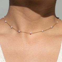 Delicate Pearl Necklace Necklaces Collection, Silver Pearl Necklace, Gold Pearl Necklace, Pearl Chain, Fine Line, Classic Beauty, 18k Rose Gold, Rose Gold Plates, Rhodium Plated