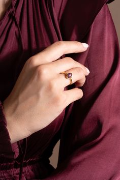 Oval Midi Rings For Gifts, Dainty Gemstone Midi Rings, Modern Ruby Promise Ring, Yellow Gold Midi Rings With Gemstones, Yellow Gold Gemstone Midi Rings, Classic Crystal Birthstone Ring, Elegant Oval Amethyst Stackable Ring, Elegant Oval Stackable Midi Rings, Dainty Oval Birthstone Ring For Everyday