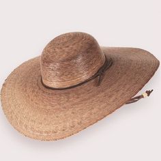 Elegant Ranch Hat - Small World Goods Artisan Woven Straw Hat For Spring, Handwoven Toquilla Straw Hat With Curved Brim, Artisan Woven Fedora Panama Hat, Western Palm Leaf Hat With Curved Brim, Curved Brim Woven Sun Hat For Rodeo, Western Style Palm Leaf Straw Hat With Flat Brim, Woven Sun Hat With Curved Brim For Rodeo, Adjustable Wide Brim Toquilla Straw Hat, Artisan Straw Hat With Curved Brim For Spring