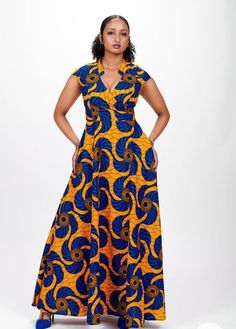 Ankara dress is a type of dress that is made from Ankara fabric, which is a colorful cotton fabric with various patterns and designs. Ankara fabric is also known as African wax print, Dutch wax, or African print1. Ankara dress is popular among African women, especially in Nigeria, Ghana, and other West African countries. Ankara dress can be worn for different occasions, such as weddings, parties, casual outings, and cultural events. Ankara dress can be styled in various ways, such as short dress Vibrant Print V-neck Cotton Dress, Floral Print Ankara Fabric Dress, Fitted Ankara Fabric Maxi Dress With Short Sleeves, Cotton V-neck Dress With Vibrant Print, Vibrant Print Cotton V-neck Dress, Ankara Fabric Maxi Dress With Print, Cotton Maxi Dress With Vibrant Print, Fitted Patterned Cotton Maxi Dress, Cotton Batik Print Short Sleeve Maxi Dress