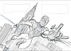 SPIDER-MAN 3 Layout by LostonWallace on deviantART Spiderman Home Screen, Spiderman Home, City Backdrop, Web Slinger, Spiderman Drawing, Spider Man 3, Black Spiderman, Web Patterns, Sound Book