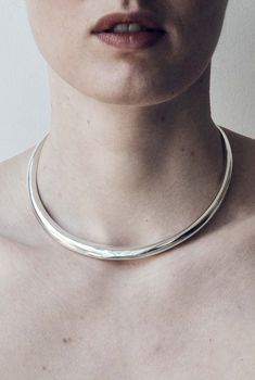 Metal Necklace Handmade, Silver Collar Necklace, Sub Collar, Sculptural Necklace, Heavy Jewelry, Y2k Inspo, Sculptural Jewelry, Metal Choker, Bag Hardware