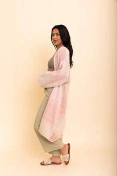 Make comfort a priority with this absolutely adorable Lounge Around Longline Ombre Cardigan! This cozy cardigan features soft, comfortable material made to keep you feeling snug no matter the weather. The best part? It looks as stylish as it feels. This cardigan comes in three different ombre shades. With its fun shades, the Lounge Around Longline Ombre Cardigan is perfect for adding just the right touch of cuteness and style to any outfit. So don't wait – add a bit of comfort and character to y Ombre Cardigan, Sorority Rush Dresses, Bachelorette Dress, Casual Bodysuit, Rush Dresses, Longline Cardigan, Bridal Shower Dress, Cozy Cardigan, Cozy Knit