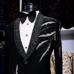 Black Hand Embroidered With Gold Tuxedo Suit, Zari Golden Work Tuxedo Suit, Hand Embroidered Designer Tuxedo Suit, Indian Wedding Suit - Etsy Embroidered Fitted Suits For Ceremonial Occasions, Elegant Ceremonial Suits With Gold Embroidery, Luxury Fitted Suit With Gold Embroidery, Luxury Fitted Ceremonial Set, Luxury Suits With Gold Embroidery For Formal Events, Elegant Suits With Gold Embroidery For Ceremony, Luxury Formal Suits With Gold Embroidery, Designer Fitted Suits With Gold Embroidery, Designer Suits With Gold Embroidery