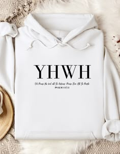 YHWH Unisex Hooded Sweatshirt Jesus Clothes, Christian Shirts Designs, Christian Merch, Nature Of God, Name Of God, Faith Clothing, Divine Nature, Womens Sweatshirts Hoods, Cute Shirt Designs