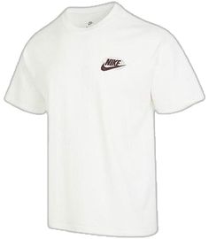 Nike Moisture-wicking Sportswear T-shirt, Basic Sports T-shirt With Three Stripes Branding, Basic Nike T-shirt Moisture-wicking, Casual White Pre-shrunk T-shirt, White Graphic Print T-shirt For Light Sports, White Athleisure T-shirt With Logo Print, Crew Neck T-shirt For Light Sports, Nike Short Sleeve T-shirt For Gym, White T-shirt For Streetwear And Sports Season