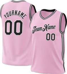 Pink Basketball, Custom Lighting, Basketball Jersey, Pink Black, Light Pink, Black Pink, Basketball, Online Store, Black White