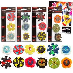 six different types of fidgets are in the package