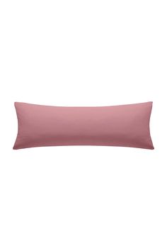 a pink pillow on a white background