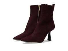 MICHAEL Michael Kors Clara Mid Bootie - Women's Dress Pull-on Boots : Merlot : Make a statement with these avant-garde booties from MICHAEL Michael Kors. Zipper closure. Leather upper. Pointed-toe silhouette. Reptile-embossed detail. Leather lining. Lightly padded leather footbed. Wrapped heel. Man-made sole. Imported. Measurements: Heel Height: 2 3 4 in Weight: 8 oz Product measurements were taken using size 6, width M. Please note that measurements may vary by size. Wrap Heels, Pull On Boots, Work Outfits, Product Reviews, Work Outfit, Leather Upper, Heel Height, Ankle Boots, Fashion Inspo