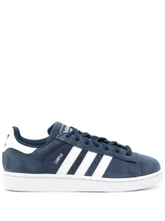 Find ADIDAS Campus 00s Suede Sneakers on Editorialist. navy blue calf suede signature 3-Stripes logo logo print to the side logo-print tongue branded insole flat rubber sole branded leather insole front lace-up fastening Shoes For Back To School Teens, Navy Blue Campus 00, Navy Blue Adidas Campus, Navy Adidas Campus, Adidas Campus Navy, Navy Campus 00s, Adais Shoes, Adidas Campus Colors, Adidas Campus Blue