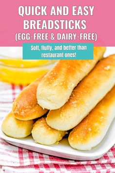 These Quick and Easy Breadsticks are soft and fluffy, so much better than store-bought or even restaurant ones! They're simple to make with a few basic ingredients, most of which you probably already have in your pantry. Lastly, they’re quick! In just 90 minutes, you can have freshly baked breadsticks ready to serve. Whether you’re planning a cozy dinner at home, hosting friends, or just craving a fun snack, this recipe is the perfect addition to your table.