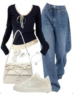 Y2k Outfits, Mode Vintage, Casual Style Outfits, Outfits Summer, Teen Fashion Outfits