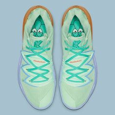 Nike Kyrie 5 IV SP SB size 16. Spongebob Squidward. Spruce Green. CJ6951-300. 100% Authentic! New in Box! Free Shipping! Bb Shoes, Spongebob Squidward, Nike Kyrie 5, Kyrie 5, Best Basketball Shoes, Preppy Shoes, Custom Basketball, Nike Kyrie, Volleyball Shoes