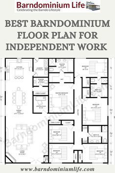 the best floor plan for an apartment work space with two bedroom and one living room