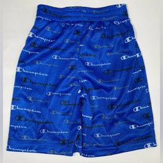 New With Tags Brand: Champion Department: Boys Size: 10/12 Color: Blue Blue Bottoms With Letter Print, Short Length, Blue Letter Print Shorts, Blue Cotton Shorts With Letter Print, Blue Letter Print Short Bottoms, Blue Short Bottoms With Letter Print, Blue Bottoms With Pockets For Playwear, Casual Blue Shorts With Letter Print, Casual Blue Bottoms For Playwear, Shorts Logo