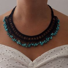 - This Stylish Handmade Choker Is Made Of Black Cotton Thread And Gemstones. There Are Many Different Gemstone And Thread Choices. Size: Approx. 17'' (This Necklace Is Worn Around The Neck. It's Flexible And Comfortable To Wear.) - Due To The Light And Screen Setting Difference, The Item's Color May Be Slightly Different From The Pictures. Please Allow Slight Color And Difference. Care Instruction Hand Wash Gently And Lay Flat To Dry. * All Orders Ship The Same Day, ** All Of My Items Are Made I Black Beaded Jewelry For The Beach, Elegant Black Necklace For The Beach, Elegant Black Necklace For Beach, Black Necklaces With Colorful Beads For Beach, Elegant Black Beads Beach Jewelry, Elegant Black Beads Jewelry For Beach, Elegant Beach Jewelry With Black Beads, Bohemian Beaded Necklaces With Natural Stones For Party, Black Bohemian Necklace For Beach