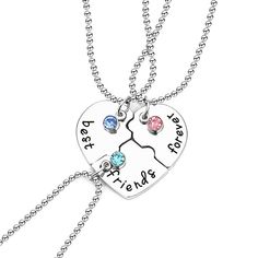 Description： Bff Necklace for 3: Here are best friend necklaces for 3, you can give them to your best friends to show the special friendship, Bff gifts for women Friendship Gifts for Women Friends: The sentiment of best friend presents are important, Bff necklaces let them know what they mean to you, and the sentiment will touch every friend Best Friend Gift: Friendship necklaces are a thoughtful reminder of your relationship, you can get close to each other with Bff presents Bff Gift Ideas: You Friendship Christmas Gifts, Women Friendship, Presents For Best Friends, Bff Necklaces, Friend Jewelry, Best Friend Necklaces, Letter Pendant Necklace, Friendship Necklaces, Friend Necklaces