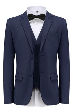 Bring understated elegance to the table in this three-piece suit crafted from rich fabric in a classic single-breasted silhouette. Jacket has notched lapels; chest welt pocket; front flap pockets Vest has front button closure; V-neck Pants have zip fly with button closure; front slant pockets; back button-welt pockets Jacket and vest are lined; trousers are lined to the knee 65% polyester, 35% viscose Dry clean Imported Each suit has a 6” drop, meaning that a size 38R jacket is paired with size Pocket Vest, Silver Jewelry Box, Square Necklace, Rich Fabric, Three Piece Suit, Pocket Jacket, 3 Piece Suits, Nordstrom Store, Tie And Pocket Square