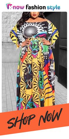 #KnowFashionStyle #Print #Dress #PlusSizeSet Long Sleeve Dresses With Graphic Print For Day Out, Multicolor Graphic Print Dress For Day Out, Casual Multicolor Long Sleeve Maxi Dress, Casual Long Sleeve Multicolor Maxi Dress, Casual Multicolor Maxi Dress With Bold Print, Colorful Pattern Long Sleeve Party Dress, Colorful Patterned Long Sleeve Party Dress, Patterned Long Sleeve Dress With Graphic Print, Multicolor Maxi Dress With Graphic Print