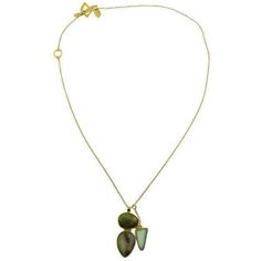 This elegant handcrafted necklace with bohemian style and tribal tones from Heather Benjamin, features Peruvian opal and turquoise on a stacked drop with a small chrysoprase triangle dangle. The gemstones are hand-bezel set in vermeil and hang from a delicate 18" vermeil chain and is finished with a decorative toggle clasp. 22k vermeil Peruvian opal Turquoise Chrysoprase Pendant drop 1 1/2" Chain 18" Hand crafted Green Cabochon Bohemian Necklaces, Green Bohemian Cabochon Necklaces, Bohemian Drop Earrings With Natural Stones, Bohemian Teardrop Stone Necklaces, Bohemian Turquoise Chalcedony Necklace, Fusion Style Teardrop Gemstone Necklaces, Fusion Style Teardrop Gemstone Necklace, Teardrop Chrysoprase Gemstone Jewelry, Fusion Teardrop Gemstone Necklace