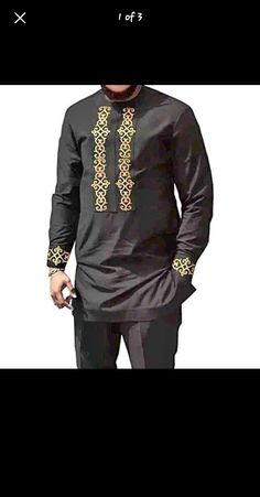 Embroidery Men clothing with matching pants. Available in colors and sizes. Men Wedding Dress, Men Kaftan, Embroidery Men, African Attire For Men, Wedding Dress Men, Etsy Wedding Dress, Clothing Men, Matching Pants, African Attire