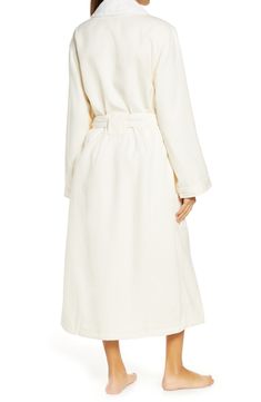 A satin trim and brushed microfiber defines this plush longline robe that was made for lounging. Style Name:Majestic International Women'S Sherbrooke Brushed Microfiber Robe. Style Number: 6173284. Long Robe With Tie Waist For Loungewear, Long Loungewear Robe With Tie Waist, Long Daywear Robe With Tie Waist, Long Robe With Tie Waist For Daywear, Style With Tie, Shawl Collar, Long A Line, Wrap Style, Shawl