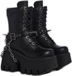 Black Combat Boots With Metal Feet For Streetwear, Punk Style Lace-up Boots With Rivets For Streetwear, Black Combat Boots With Lug Sole For Alternative Fashion, Alternative Style Combat Boots With Rivets For Streetwear, Alternative Combat Boots With Rivets For Streetwear, Edgy Lace-up Boots With Rivets For Streetwear, Edgy Riveted Lace-up Boots For Streetwear, Edgy Rivets Lace-up Boots For Streetwear, Edgy Black Combat Boots With Spikes