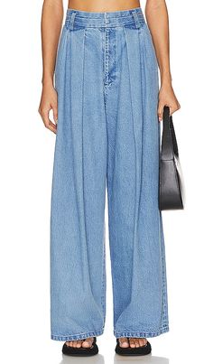 Find MOUSSY Denim Tack Pant In Blue on Editorialist. Moussy Vintage Denim Tack Pant in Blue. - size L (also in M, S, XS) Moussy Vintage Denim Tack Pant in Blue. - size L (also in M, S, XS) 100% cotton. Made in Japan. Machine wash. Zip fly with hook and bar closure. Side seam pockets. Front pintuck detail. Midweight denim fabric Item not sold as a set. 24 at the knee and 24 at the leg opening. MOUR-WJ229. 540HS230-5360. Moussy is a denim brand that is high-end casual inspired by both luxury and l Light Wash Tapered Leg Work Bottoms, Mid-rise Denim Wide Leg Pants With Belt Loops, Spring Baggy Rigid Denim Pants, Wide Leg Recycled Denim Pants For Work, Blue Wide-leg Cropped Jeans With Belt Loops, Fall Mid-rise Recycled Denim Pants, Recycled Denim Bottoms With Relaxed Fit And Cropped Leg, Relaxed Fit Cropped Leg Recycled Denim Bottoms, Fall Washed Blue Recycled Denim Bottoms