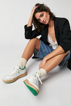 May Sneakers | Free People Athleisure Nylon Sneakers With Textured Sole, Green High-top Sneakers With Textured Sole, Casual Chunky Sneakers With Contrast Sole For Spring, Trendy Spring High-top Sneakers With Contrast Sole, Spring Streetwear Platform Sneakers With Contrast Sole, Urban High-top Platform Sneakers For Spring, Spring Urban High-top Platform Sneakers, Green Platform Sneakers For Spring Streetwear, Athleisure High-top Chunky Sneakers With Rubber Waffle Outsoles