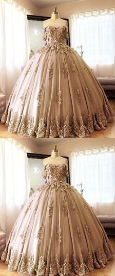 Champagne Quinceanera Dresses Tulle Ball Gown Quinceanera Dress For Banquet, Tulle Quinceanera Ball Gown For Banquet, Lace Quinceanera Ball Gown Dress, Lace Ball Gown For Quinceanera, Lace Ball Gown With Sweep Train For Banquet, Tulle Ball Gown Quinceanera Dress For Wedding, Prom Season Princess Dress With Lace Bodice, Lace Ball Gowns For Banquets, Quinceanera Ball Gown With Lace Bodice For Prom Season