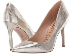 Sam Edelman Hazel | 6pm Silver Stilettos, Sparkly Pumps, Giuseppe Zanotti Heels, Womens Hiking Shoes, Silver Sneakers, Slip On Pumps, Bridal Heels, Pumps Heels Stilettos, Stiletto Pumps