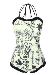 30-70% OFF✓ Fast Shipping✓Retro Stage’s 1960s halter printed ruffles one-piece swimsuit features playful ruffles and a vintage print, perfect for making a splash in style. Vintage Style Bathing Suits, Witchy Bathing Suit, Long Sleeve Bathing Suit Two Piece, One Piece Swimsuit Skirt, Shoujo Bathing Suit, Swimming Outfits For Women, Dark Academia Swimsuit, Types Of Swimsuits Style, Alt Bathing Suits