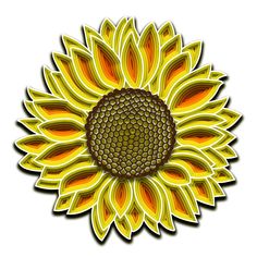 a yellow sunflower with the words super sale on it's center and an orange circle